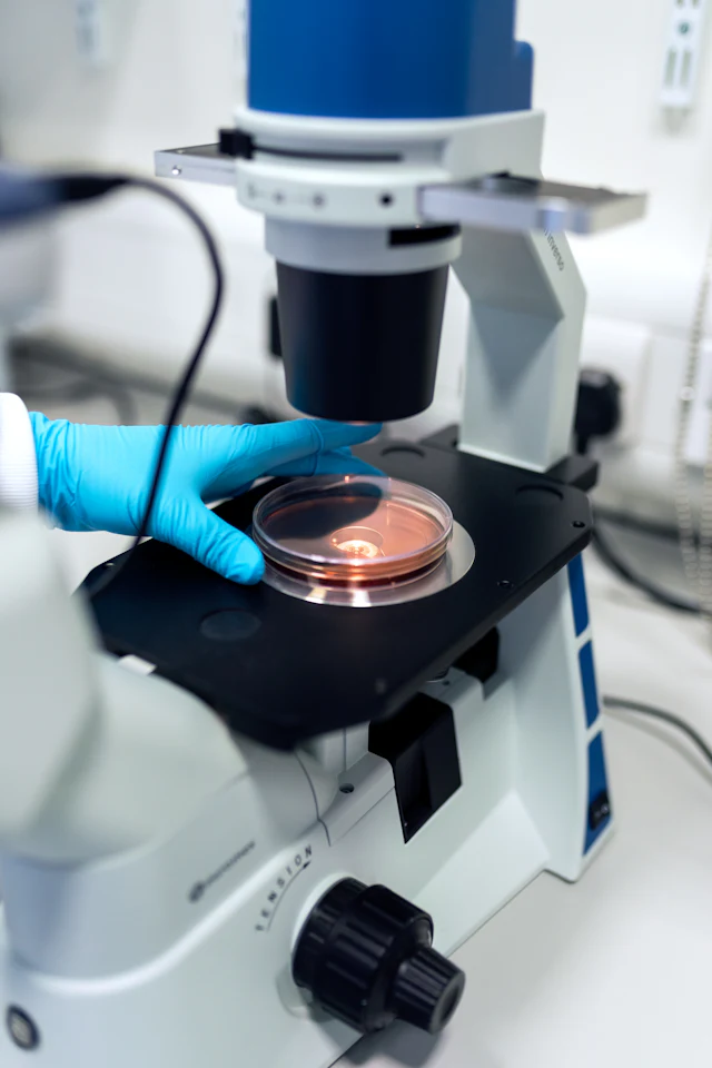 Biotechnology research equipment in a laboratory